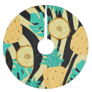 Jupon De Sapin En Polyester Brossé Zèbre, monstère, ananas : motif d'été.