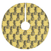 Jupon De Sapin En Polyester Brossé Zigzags d'ananas (Devant)