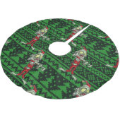 Jupon De Sapin En Polyester Brossé zombie xmas père Noël (Angle)