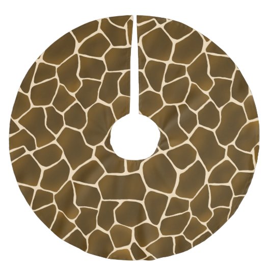 Jupon De Sapin En Polyester Brossé Zones de girafe Sauvage Safari Style peau animale (Devant)
