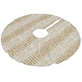 Jupon De Sapin Imitation Lin Alligator Parties scintillant or Imprimer (Angle)