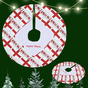 Jupon De Sapin Imitation Lin Angleterre et drapeau anglais carrelé rouge Person