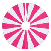 Jupon De Sapin Imitation Lin Bright rose et blanc rayures de Starburst (Devant)