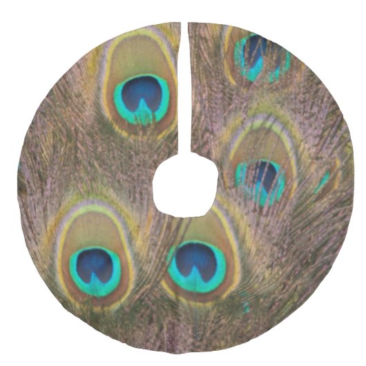 Jupon De Sapin Imitation Lin Brun et paon d'or (Devant)