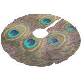 Jupon De Sapin Imitation Lin Brun et paon d'or (Angle)