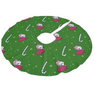 Jupon De Sapin Imitation Lin Chemise d'arbre de Noël Snuggle Westies