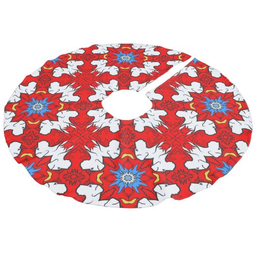 Jupon De Sapin Imitation Lin danois de noël (Angle)