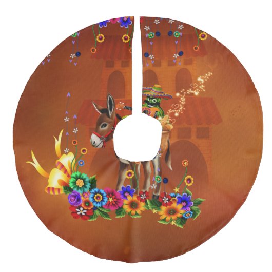 Jupon De Sapin Imitation Lin Drôle cactus mexicain (Devant)