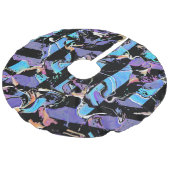 Jupon De Sapin Imitation Lin Eyesore brushed polyester tree skirt (Angle)