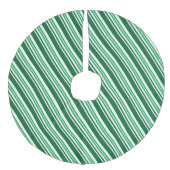 Jupon De Sapin Imitation Lin Grille de menthe verte (Devant)
