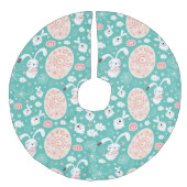 Jupon De Sapin Imitation Lin Jupe Arbre de Pâques (Devant)