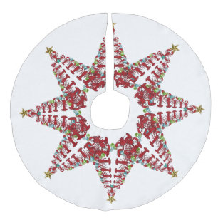 Jupon De Sapin Imitation Lin Jupe d'arbre Cute Lobster Plage nautique