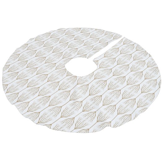 Jupon De Sapin Imitation Lin Jupe d'arbre d'hiver (Angle)