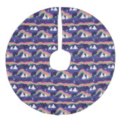 Jupon De Sapin Imitation Lin Jupe d'arbre Northern Lights (Devant)