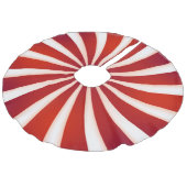Jupon De Sapin Imitation Lin Jupe de sapin de Noël Rouge blanc Pepperment Swirl (Angle)