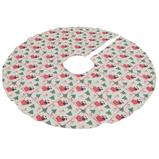 Jupon De Sapin Imitation Lin Jupe Puggy Christmas Tree (Angle)