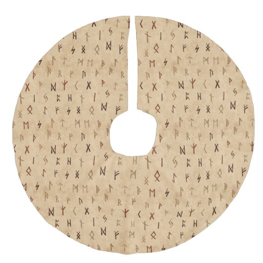 Jupon De Sapin Imitation Lin Jupe Runes Tree (Devant)