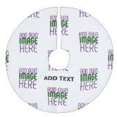 JUPON DE SAPIN IMITATION LIN MODÈLE DE TEXTE D'IMAGE BLANCHE SIMPLE MODERNE (Devant)