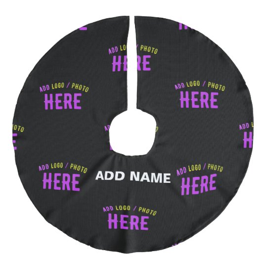 JUPON DE SAPIN IMITATION LIN MODERNE ET MODERNE PERSONNALISABLE NOIR VÉRIFIÉ (Devant)