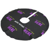 JUPON DE SAPIN IMITATION LIN MODERNE ET MODERNE PERSONNALISABLE NOIR VÉRIFIÉ (Angle)