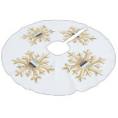 Jupon De Sapin Imitation Lin Pneus d'or Jupe d'arbre (Angle)