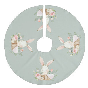 Jupon De Sapin Imitation Lin Sage Green Baby Lapin Lapin Élégant mignon
