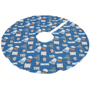 Jupon De Sapin Imitation Lin Tapis de Hanukkah amusant