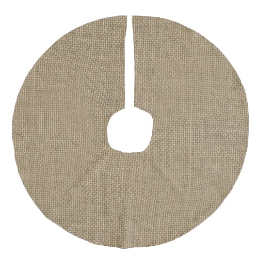 Jupon De Sapin Imitation Lin Toile de jute dans le beige naturel (Devant)