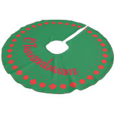Jupon De Sapin Imitation Lin Tree Skirt, O Tanenbaum, Christmas (Angle)