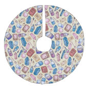 Jupon De Sapin Imitation Lin Witchers Wonders Tree Skirt (Devant)