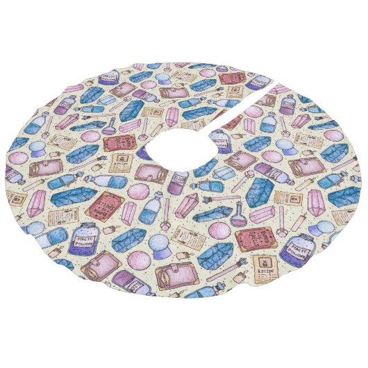 Jupon De Sapin Imitation Lin Witchers Wonders Tree Skirt (Angle)