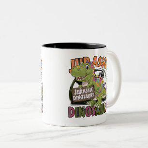 Jura-dinosaurus Tweekleurige Koffiemok