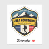 Jura Mountains , Bourgogne–Franche-Comté, France  Sticker (Vel)