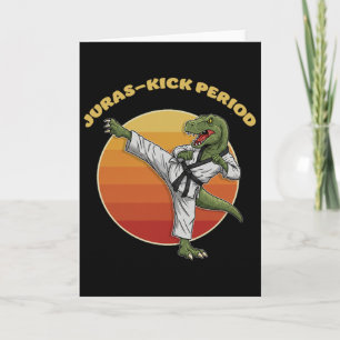 Juras-kick Periode Grappig Karate Martial Arts Din Kaart