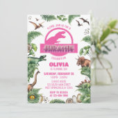 Jurassic Anniversaire Invitation Jurassique Invita (Debout devant)
