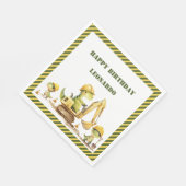 Jurassic Construction Zone Boy Birthday Servet (Hoek)