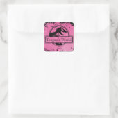Jurassic Dino roze Stickers (Tas)