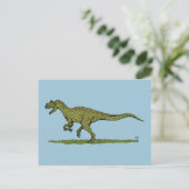 Jurassic Dinosaur Allosaurus Briefkaart (Staand voorkant)