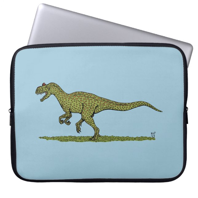 Jurassic Dinosaur Allosaurus Laptop Sleeve (Voorkant)