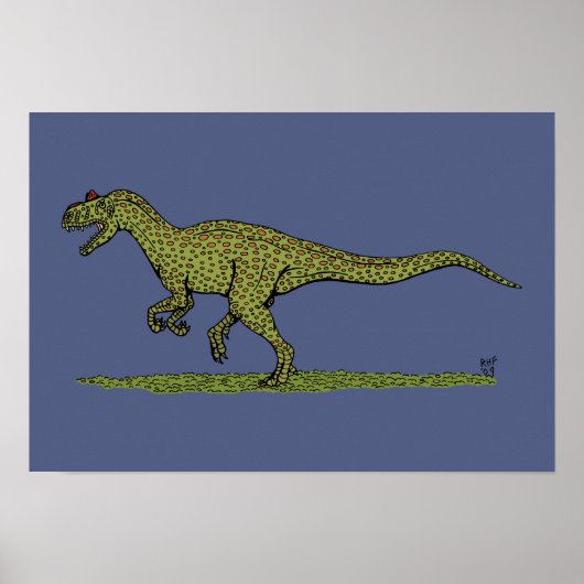 Jurassic Dinosaur Allosaurus Poster (Voorkant)