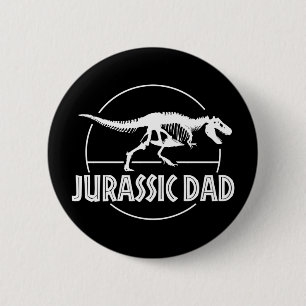 Jurassic Dinosaur Dad Ronde Button 5,7 Cm