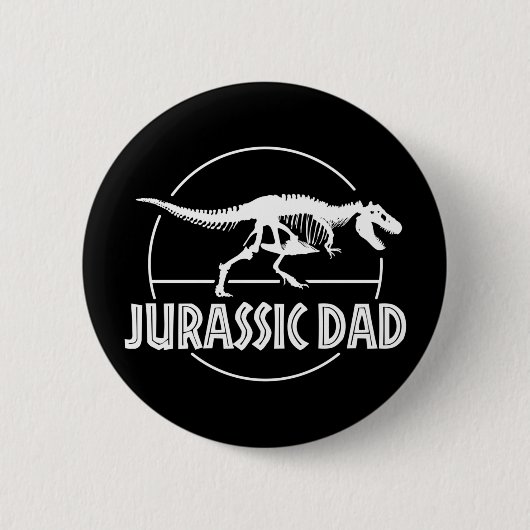 Jurassic Dinosaur Dad Ronde Button 5,7 Cm (Voorkant)