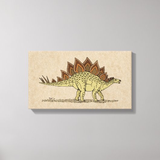 Jurassic Dinosaur Stegosaurus toile Imprimer (Recto)