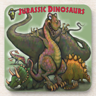 Jurassic Dinosaurs Bier Onderzetter