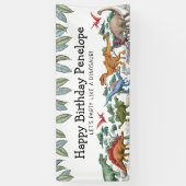 Jurassic Dinosaurs Birthday Banner (Verticaal)