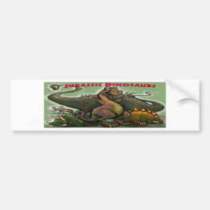 Jurassic Dinosaurs Bumpersticker