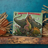 Jurassic Dinosaurs Fotoplaat (Zijkant)