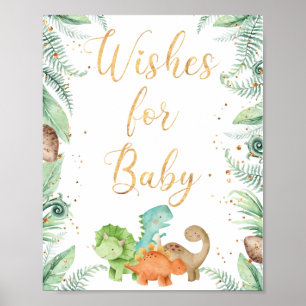 Jurassic Dinosaurs Partij wenst Baby Poster