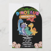 Jurassic Dinosaurs Themed Invitation (Devant)