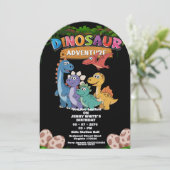 Jurassic Dinosaurs Themed Invitation (Debout devant)